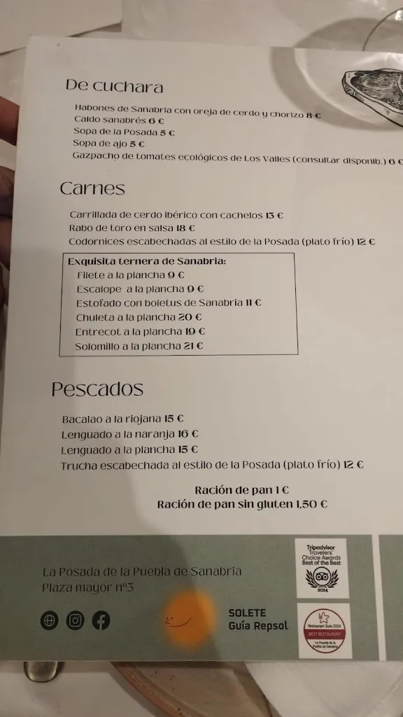 Menu_La Posada de la Puebla de Sanabria_Puebla de San Medel_image_4