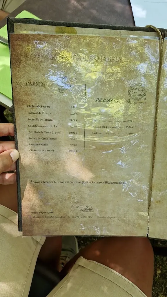 Menu_ELMOLINODESANABRIA_Puebla de San Medel_immagine_3