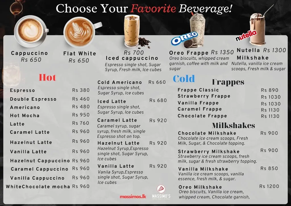 Menu_Massimo's Coffee House & Pizzeria_Rágama_image_4