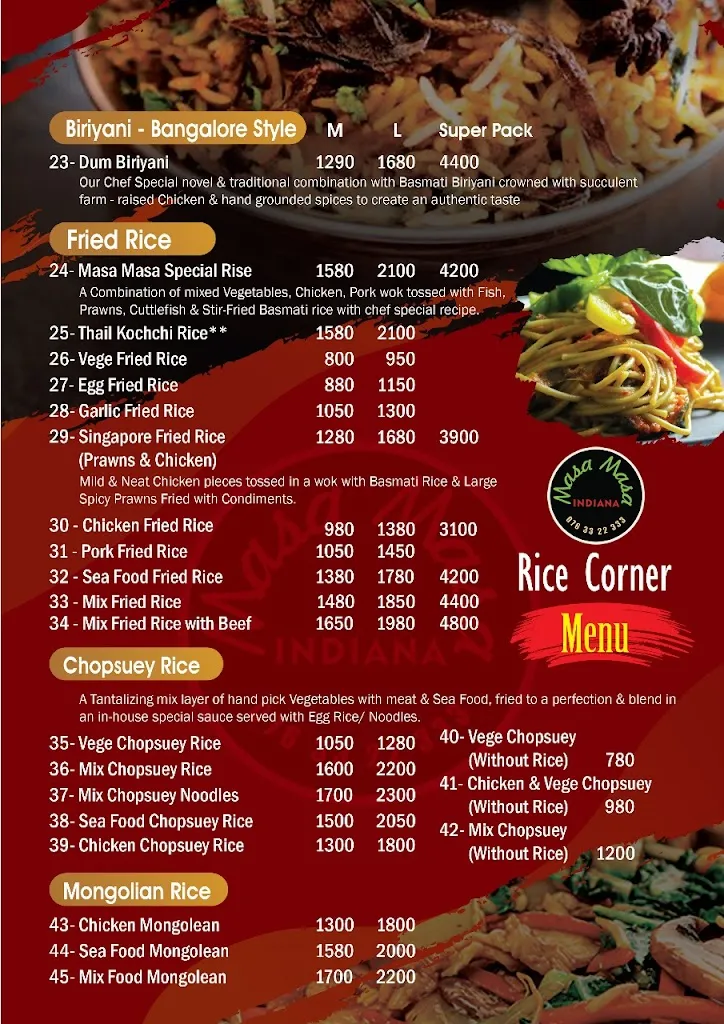 Menu_Masa Masa Indiana_Rágama_image_1