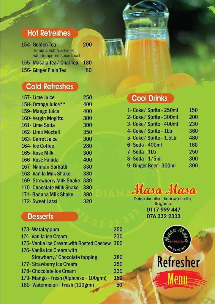 Menu_Masa Masa Indiana_Rágama_image_2