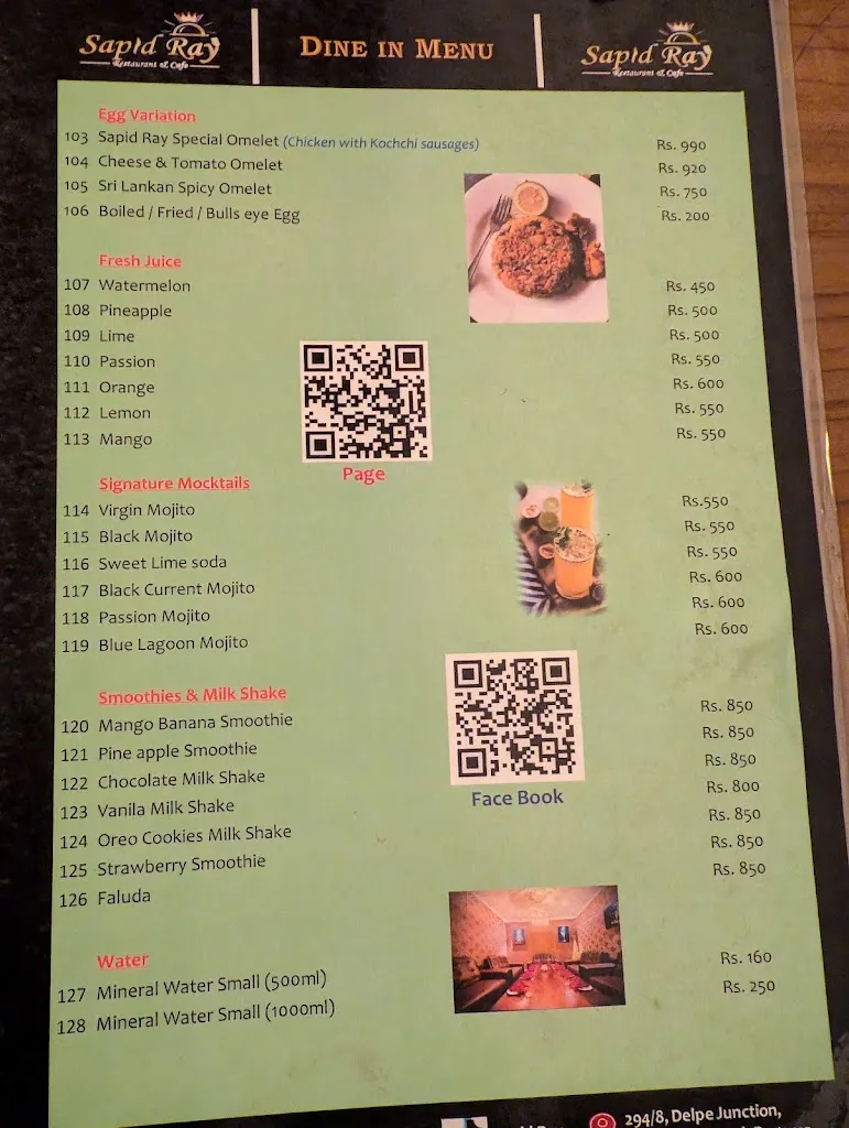 Menu_Sapid Ray Restaurant_Rágama_image_3