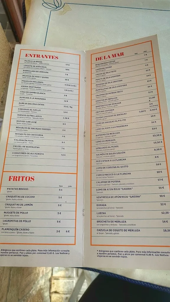 Menu_El Malecón Restaurante_Rinconada de la Sierra La_immagine_1