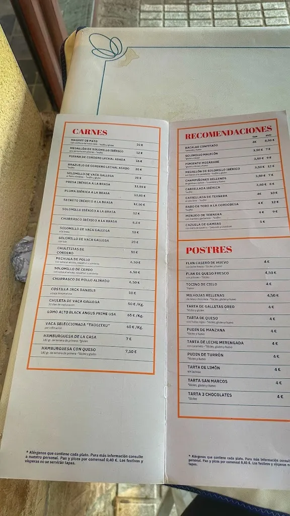 Menu_El Malecón Restaurante_Rinconada de la Sierra La_immagine_3