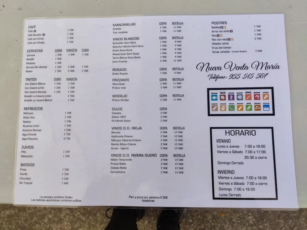 Menu_Nueva Venta María_Rinconada de la Sierra La_image_4