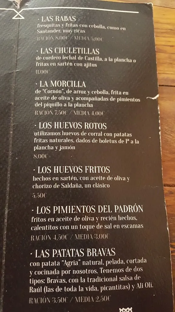 Menu_La Bodeguita del Medio Saldaña_Saldeana_image_2