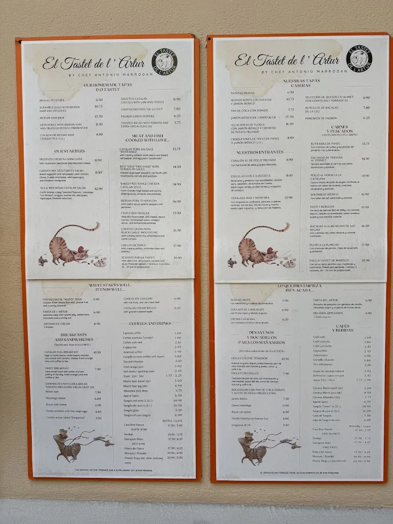 Menu_El Tastet de l’Artur – Cocina tradicional catalana, brunch y tapas caseras_Sagrada La_image_3