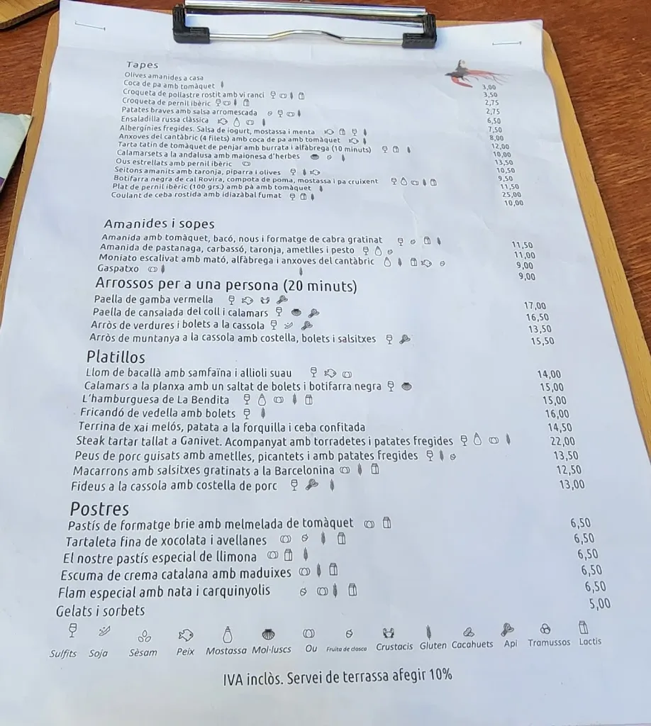 Menu_La Bendita_Sagrada La_image_1