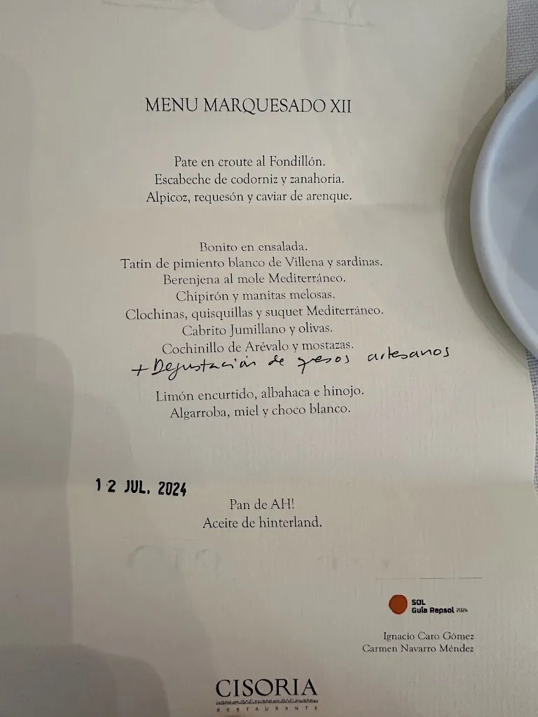 Menu_Cisoria Restaurante_Villena_image_1