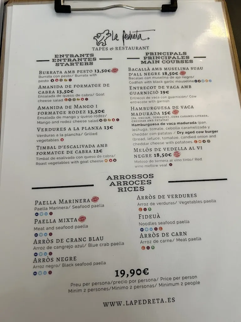 Menu_La Pedreta_Sagrada La_image_2