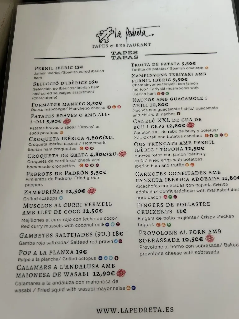 Menu_La Pedreta_Sagrada La_image_3