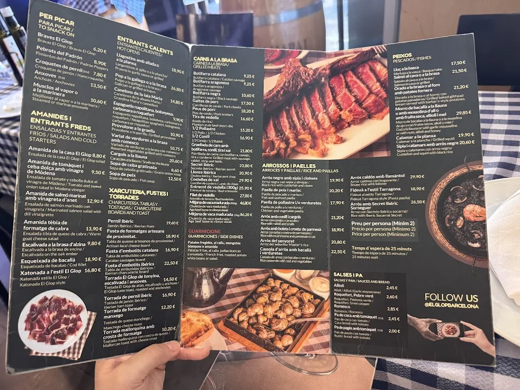 Menu_El Glop Gaudí_Sagrada La_image_1