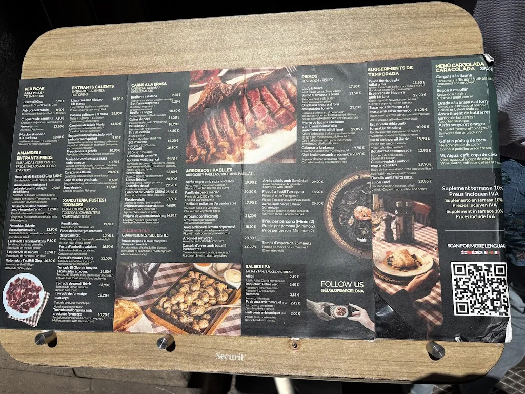 Menu_El Glop Gaudí_Sagrada La_image_2