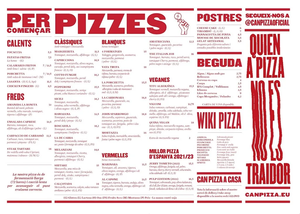 Menu_Can Pizza Sagrada Família_Sagrada La_image_1