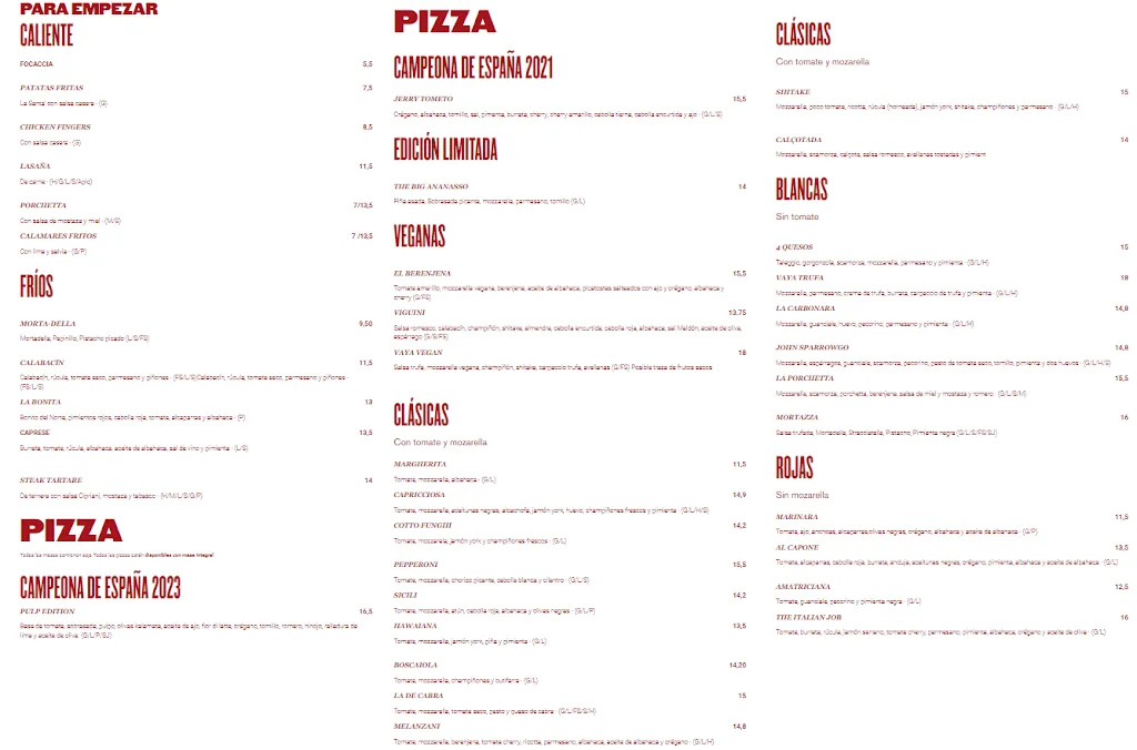Menu_Can Pizza Sagrada Família_Sagrada La_image_2
