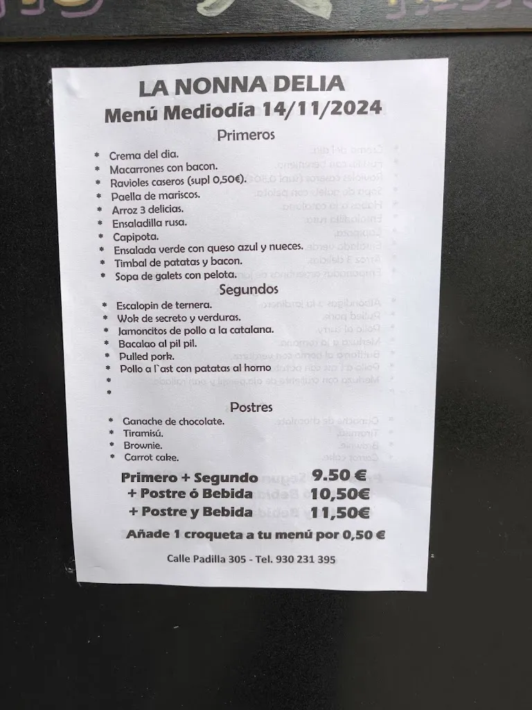 Menu_Nonna Delia_Sagrada La_image_4