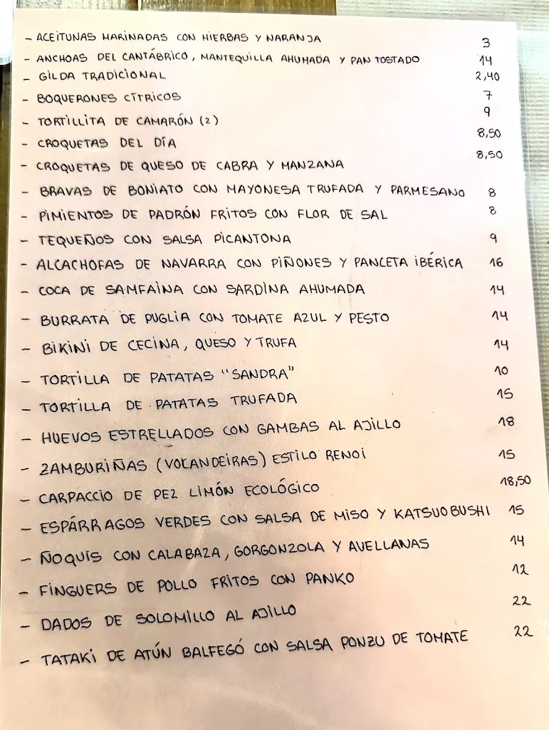 Menu_RENOI Tapes i Vins per posar-vos fins_Sagrada La_immagine_1