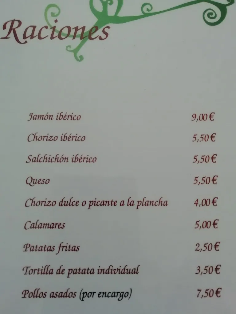 Menu_Bar La Iglesia_Sorihuela_image_3