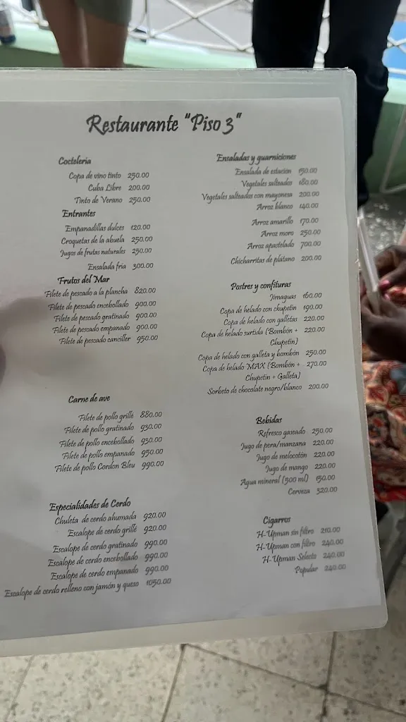 Menu_Restaurante Piso 3_Sancti-Spíritus_image_1