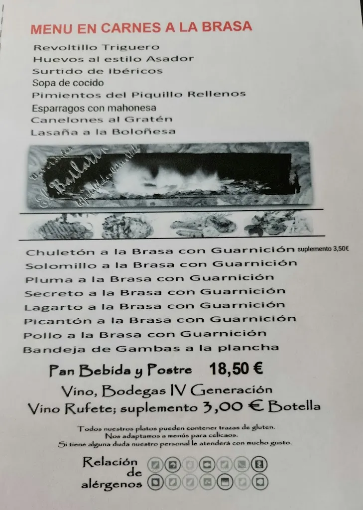 Menu_Bar restaurante asador El Bailarín_Sotoserrano_image_1