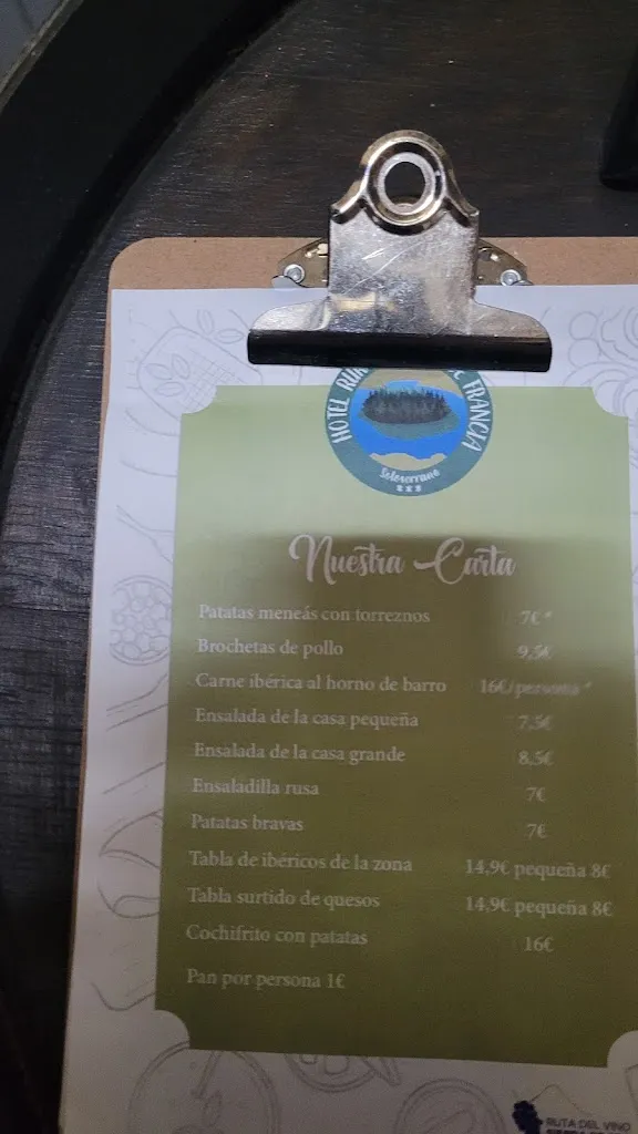 Menu_Hotel Rural Sierra de Francia_Sotoserrano_image_4