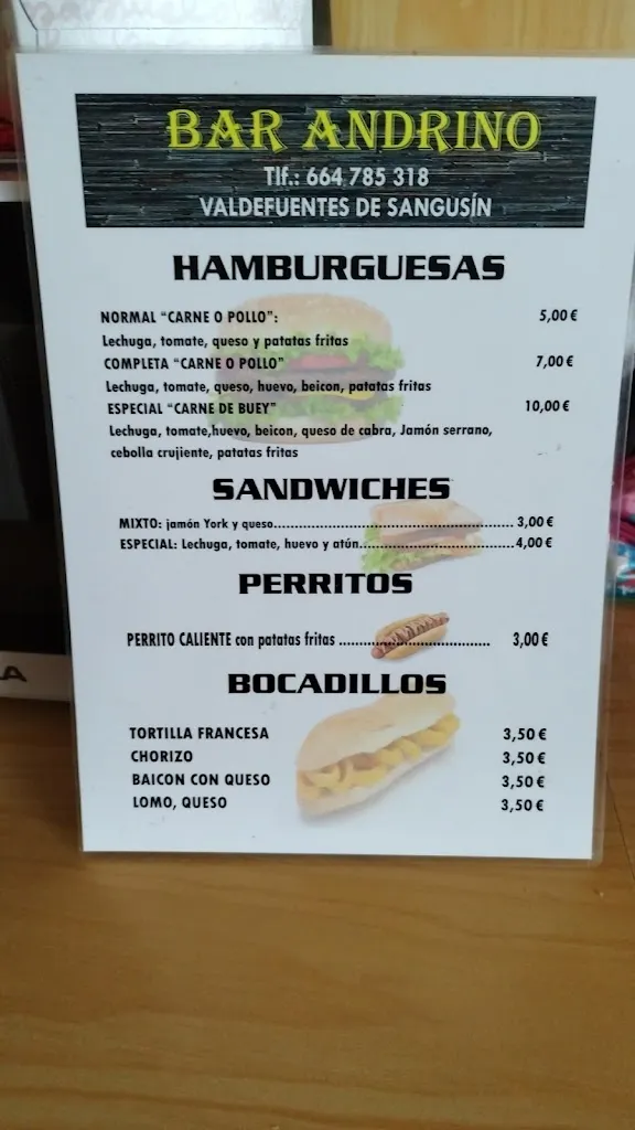 Menu_Bar Andrino_Valdefuentes de Sangusín_image_2