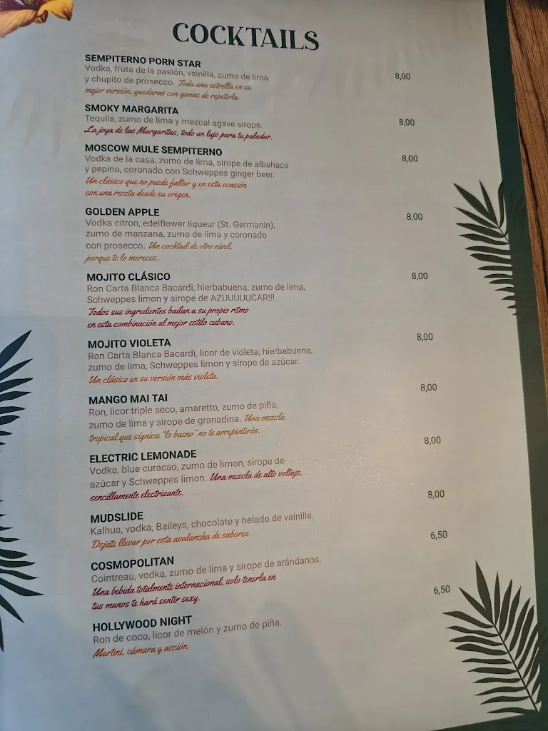 Menu_Sempiterno Restaurante_Valdecarros_image_1