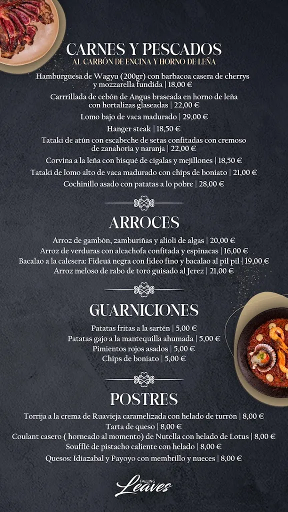 Menü_Leaves Restaurant _Vellés La_Bild_3