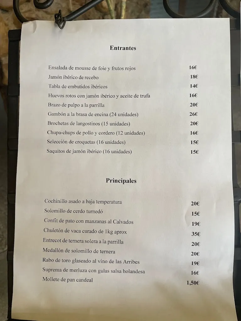 Menu_Complejo El Quijote_Vídola La_image_1