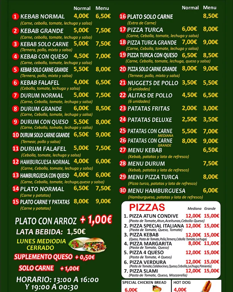 Menu_villamayor donner kebab_Villamayor_immagine_1