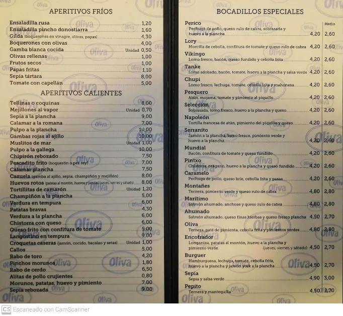 Menu_Café Oliva Bar_Villena_image_1