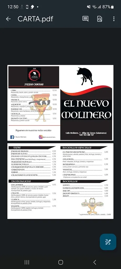 Carmen Vicente A._El Nuevo Molinero_Villar de Argañán_review