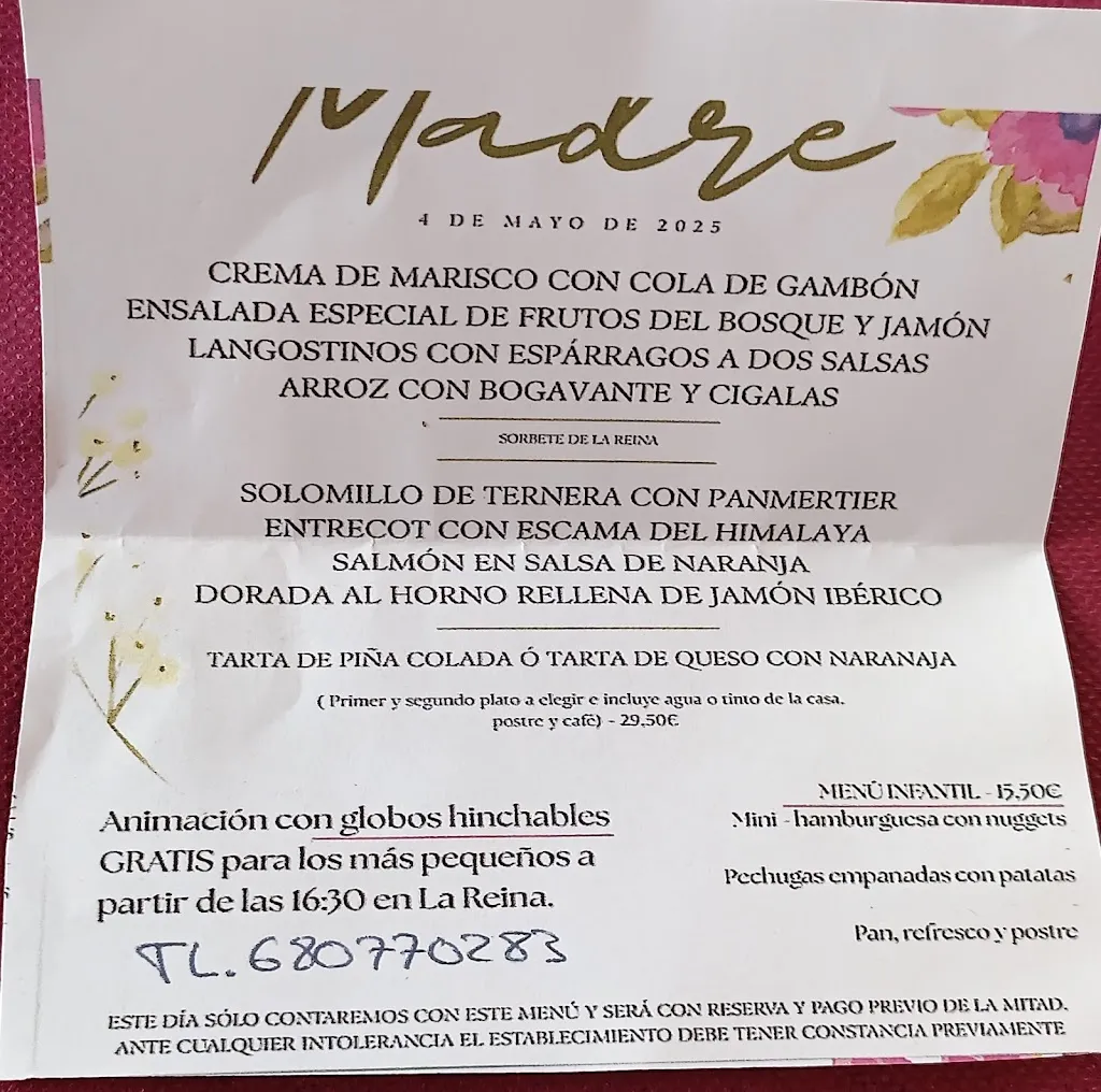 Menu_La Reina de Villares_Villares de la Reina_immagine_2