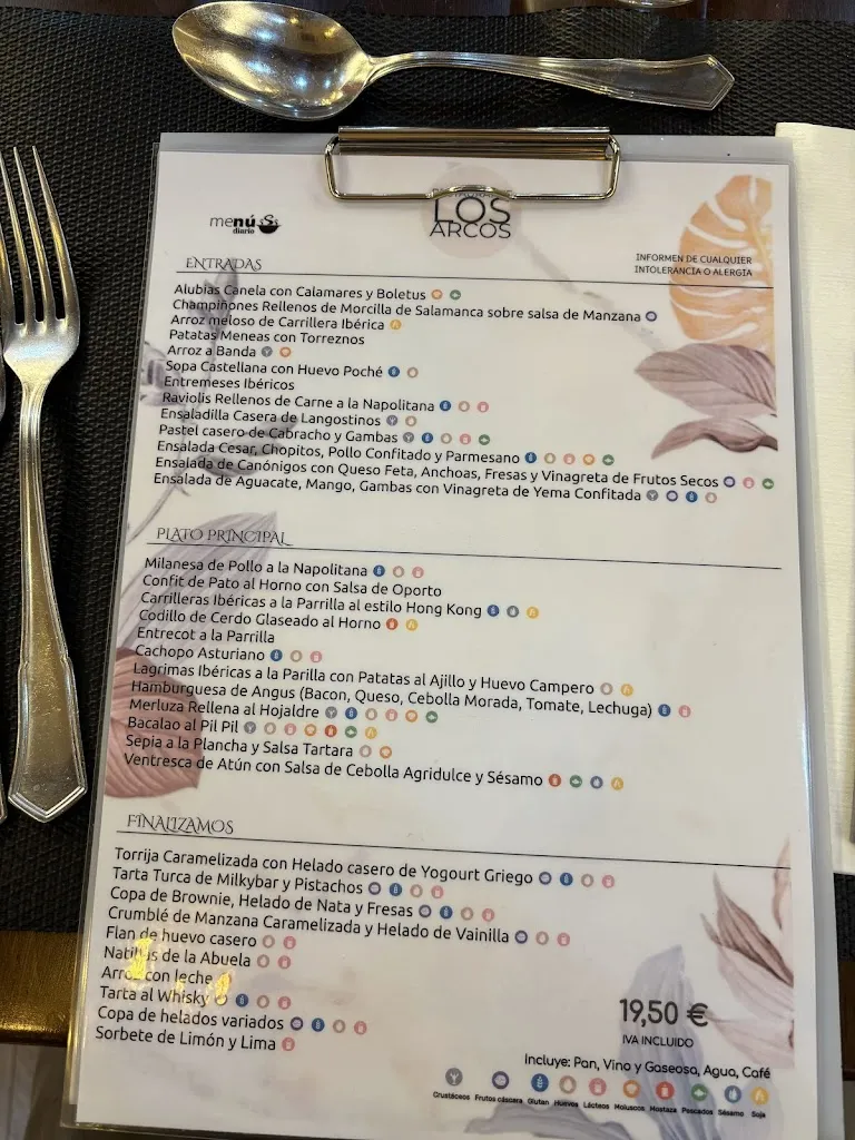 Menü_Restaurante Los Arcos_Villares de la Reina_Bild_2