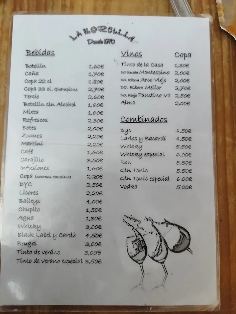 Menu_Bar-Cervecería La Morcilla._Villaverde de Guareña_immagine_3
