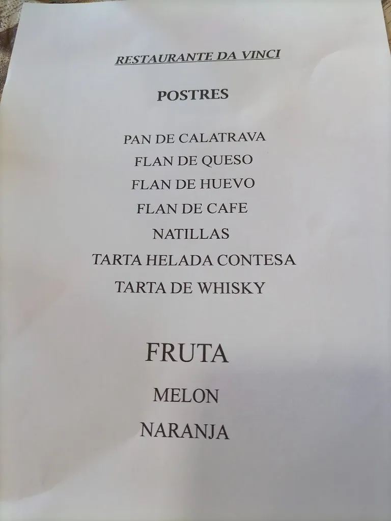 Menu_Restaurante Da Vinci_Villena_image_1
