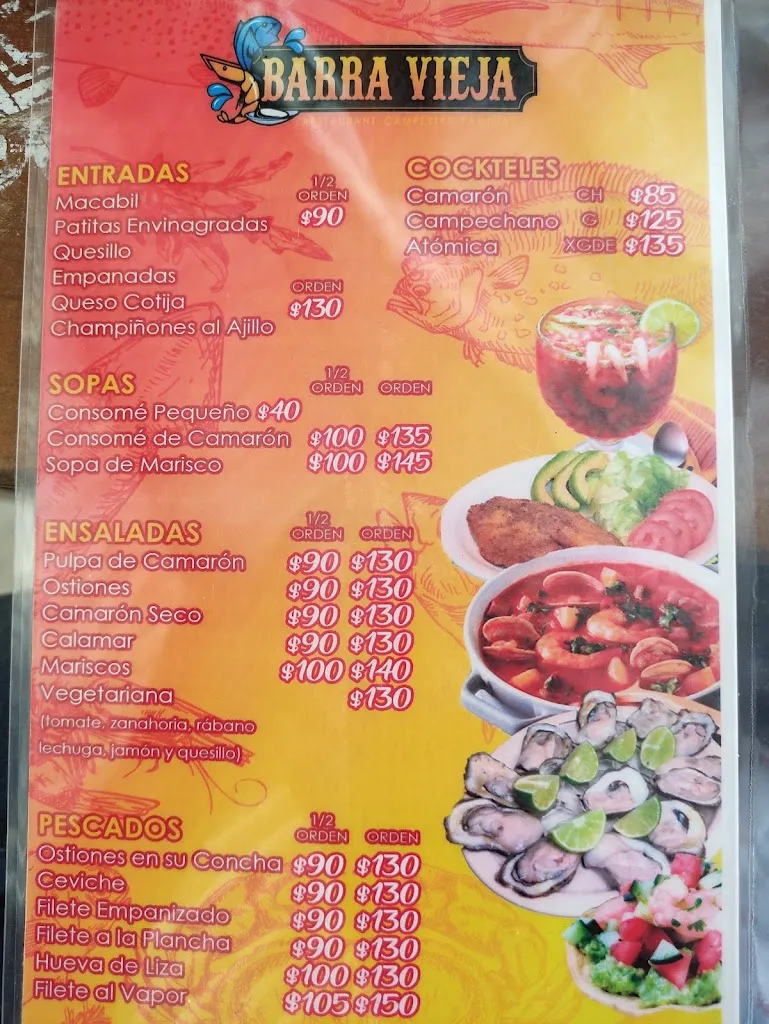 Menu_Restaurant Campestre Familiar Barra Vieja_Villaflores_image_4