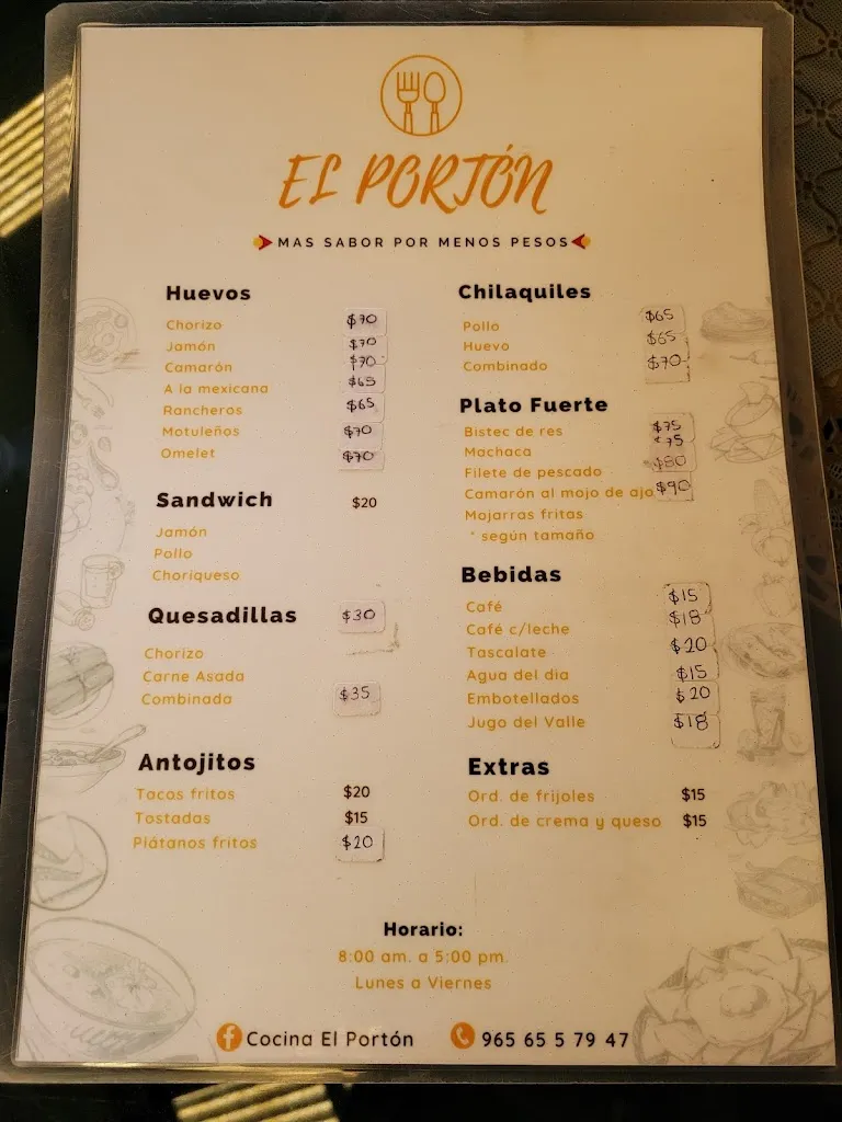 Menu_El Portón_Villaflores_image_1