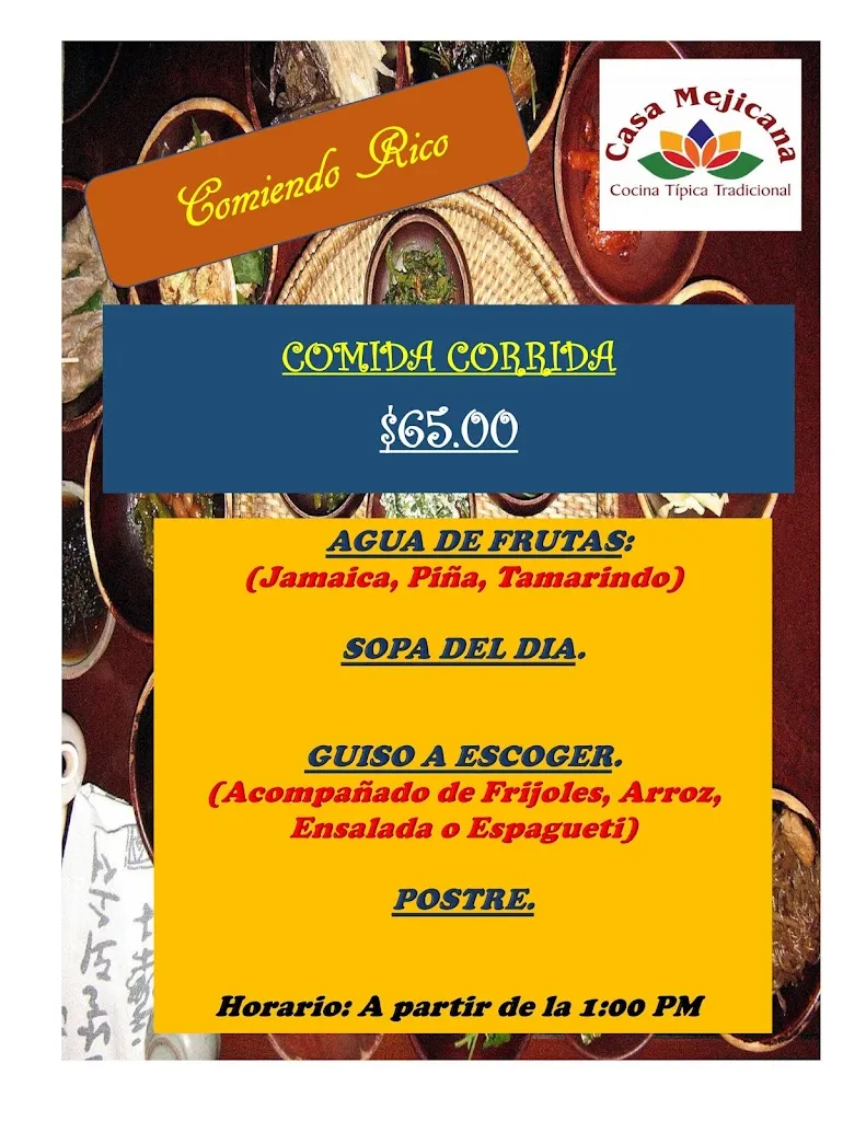 Menu_CASA MEJICANA._Villaflores_image_1