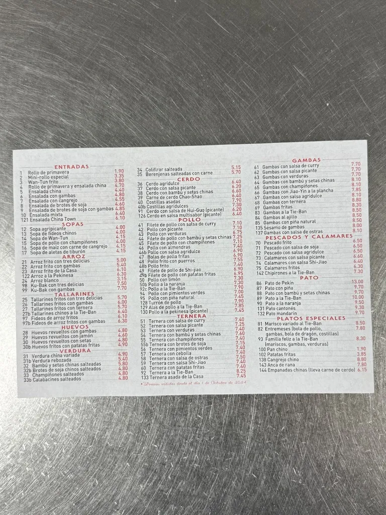 Restaurante China Town_Villena_menu_image_1