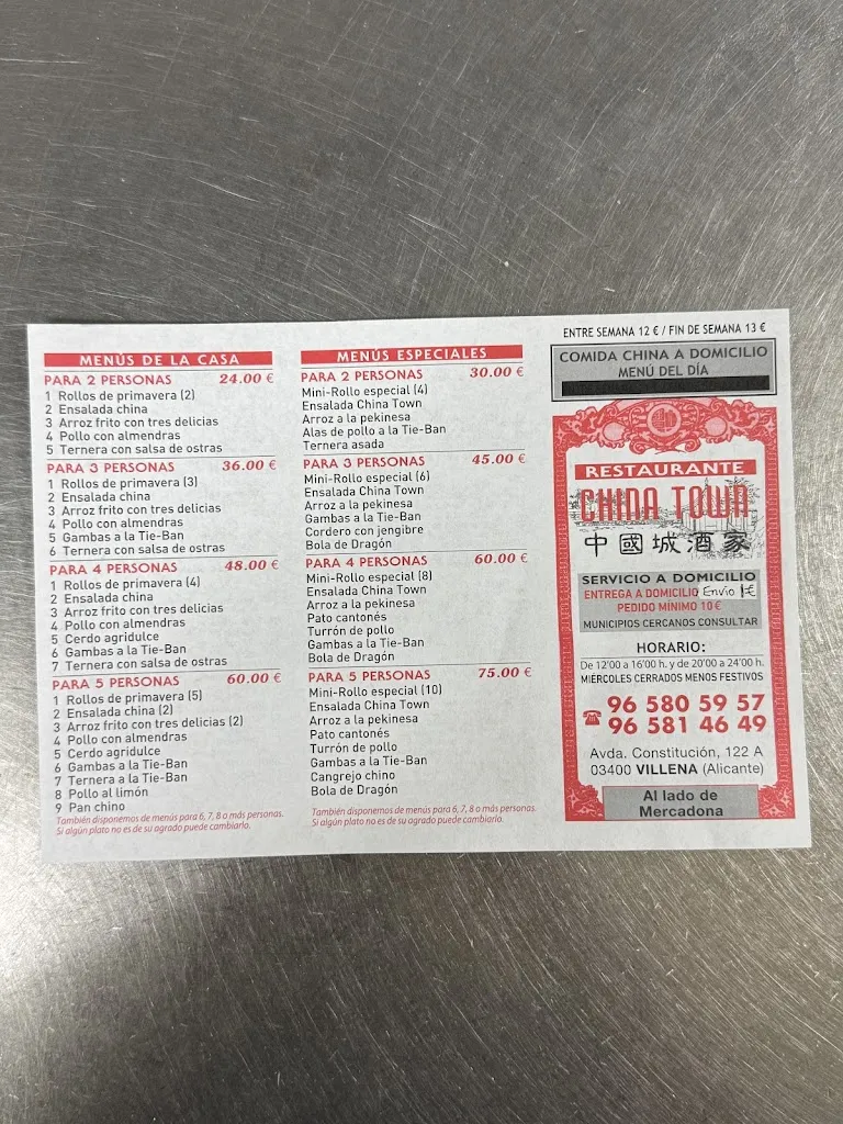 Menu_Restaurante China Town_Villena_image_2