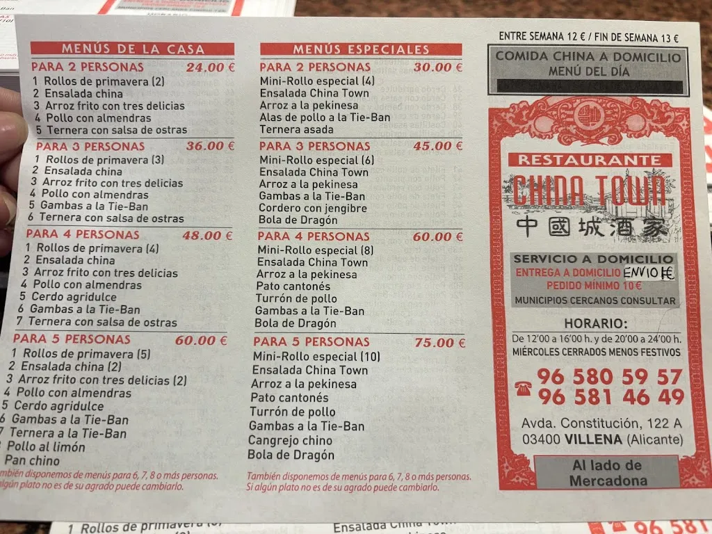 Menu_Restaurante China Town_Villena_image_3