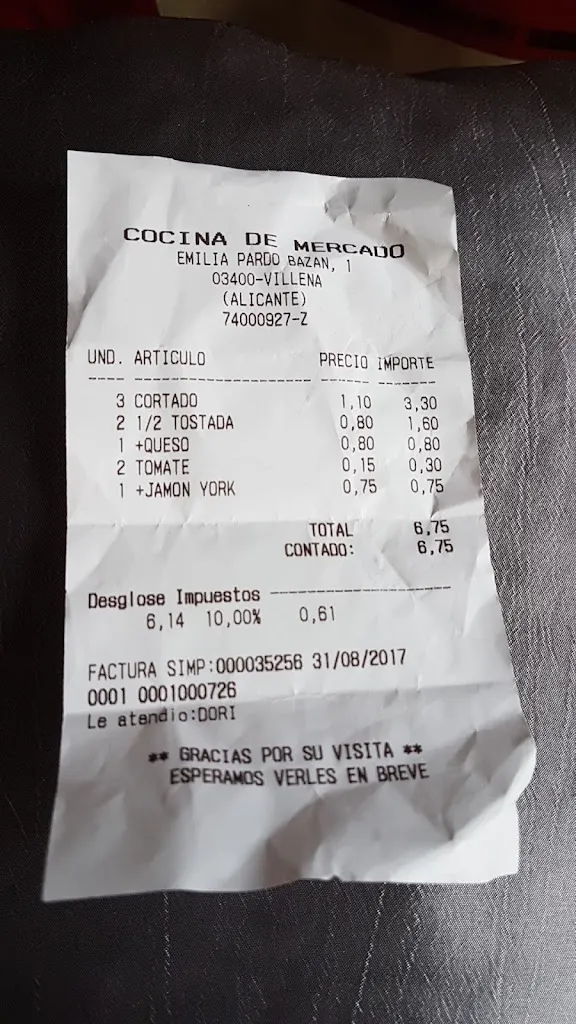 Acuaria Marina_La Cocina del Mercado_Villena_review