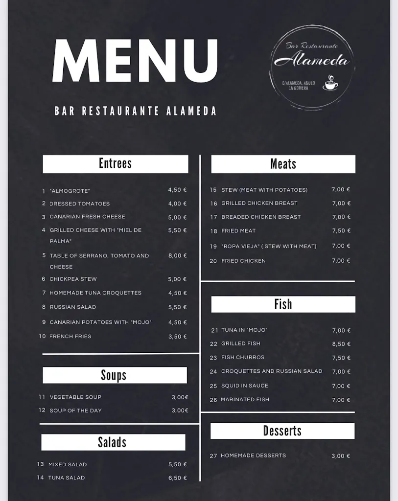 Menu_Restaurante Alameda_Agulo_image_1