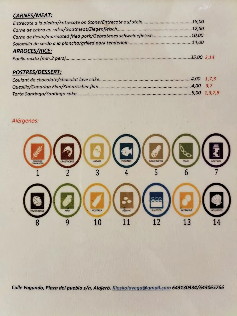 Menu_La Vega Food House_Alajeró_image_2