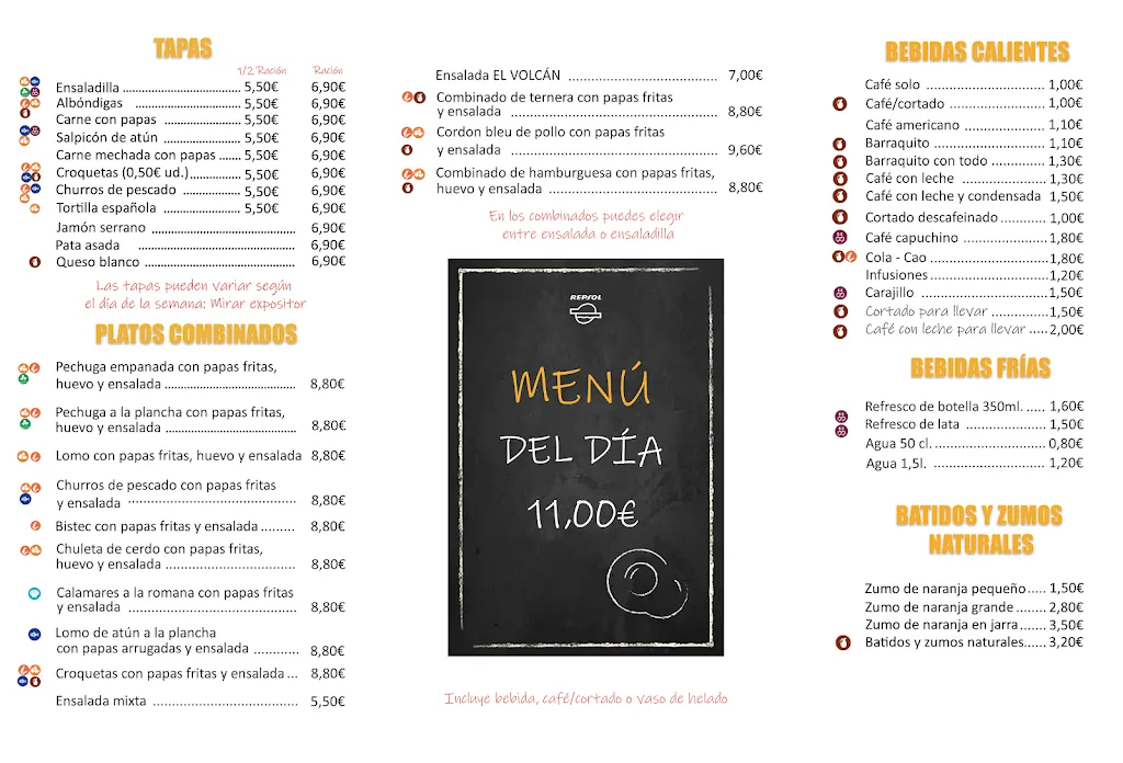 Menu_El Volcán_Arafo_image_2