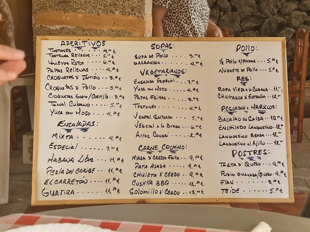 Menu_Restaurante La Carreta del Carretón_Arafo_image_1