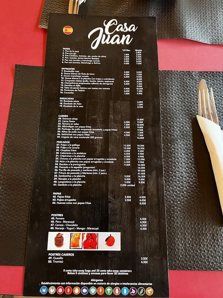 Menu_Rest. Casa Juan _Adeje_image_1