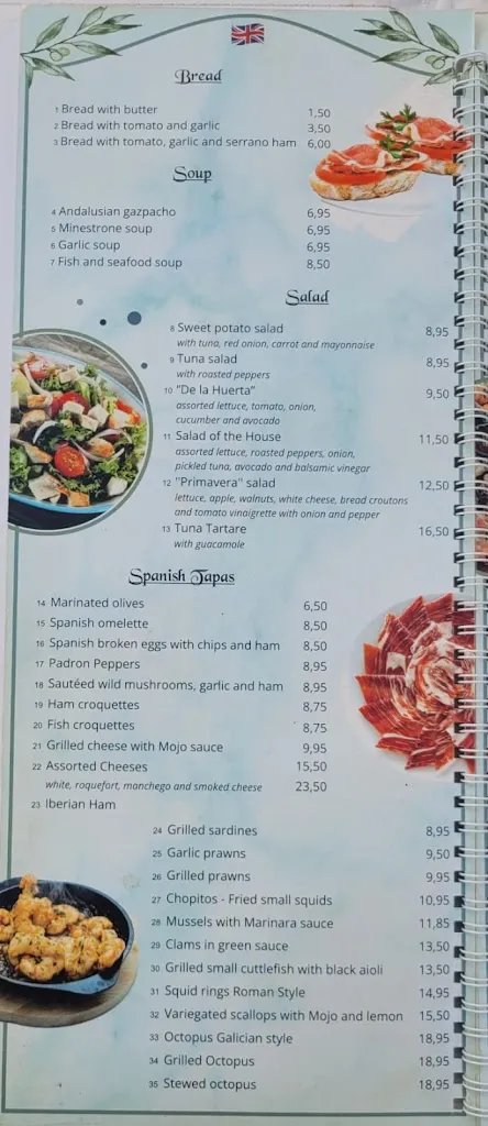 Menu_El Olivo Restaurante_Adeje_immagine_4