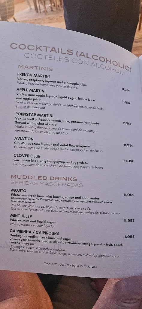 Menu_SEEN by Olivier, Tenerife_Adeje_image_1